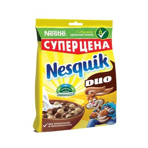 Готовый завтрак Nesquik duo шоколадный 250 г в Верный