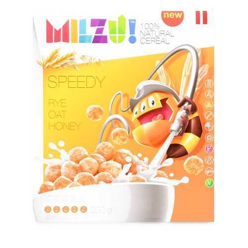 Готовый завтрак шарики злаковые с медом MILZU! 200 г, Латвия в Верный