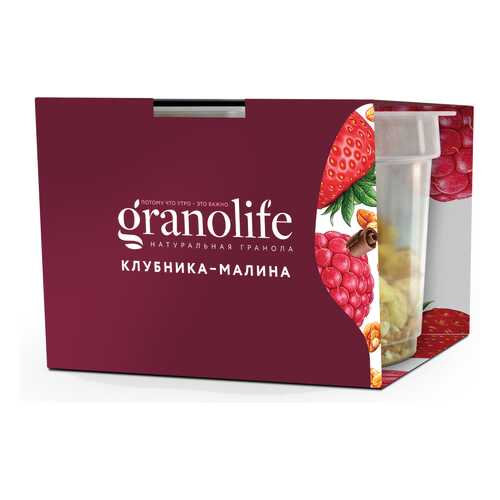 Гранола Granolife клубника-малина 60 г в Верный