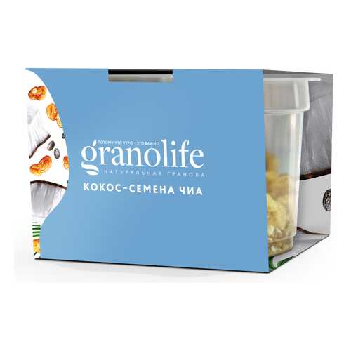Гранола Granolife кокос-семена чиа 60 г в Верный