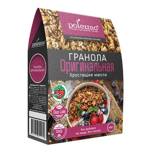 Гранола Polezzno оригинальная 400 г в Верный