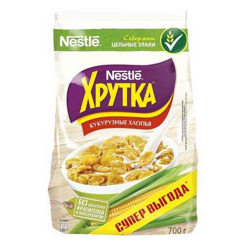 Хлопья Хрутка кукурузные хрустящие, обогащенные кальцием 700 г в Верный