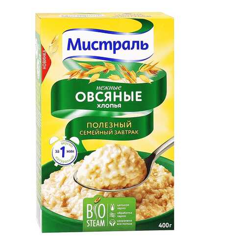 Хлопья Мистраль овсяные нежные 400 г в Верный
