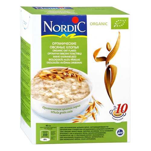 Хлопья Nordic овсяные органические 600 г в Верный