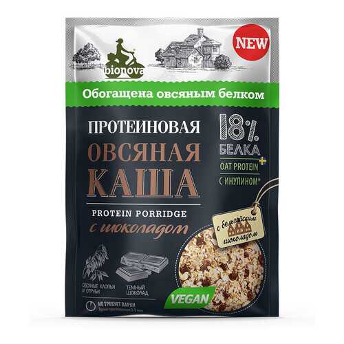 Каша Bionova овсяная протеиновая с шоколадом 40 г в Верный