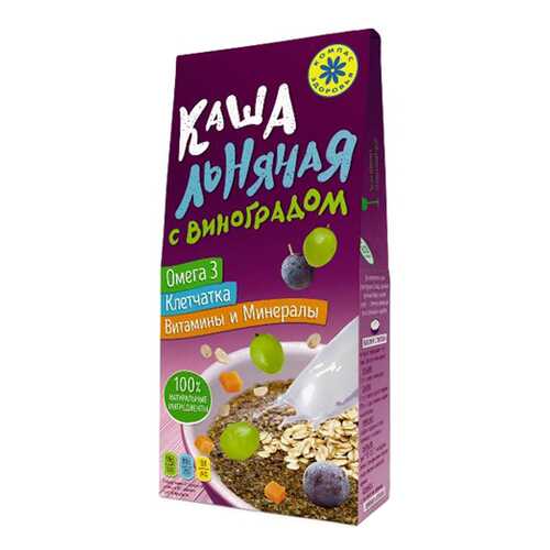 Каша Льняная с виноградом Компас здоровья 250 г в Верный