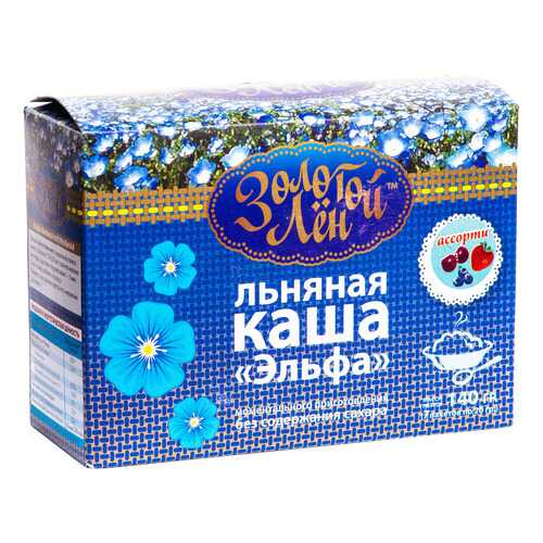 Каша льняная Золотой лен эльфа вишня 7 пакетов по 20 г в Верный