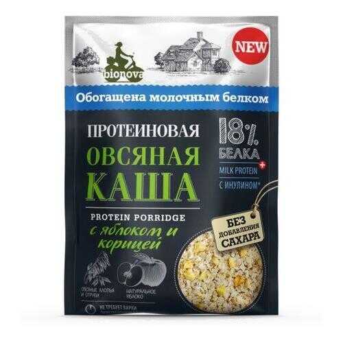 Каша овсяная Bionova Протеиновая с яблоком и корицей 40г в Верный