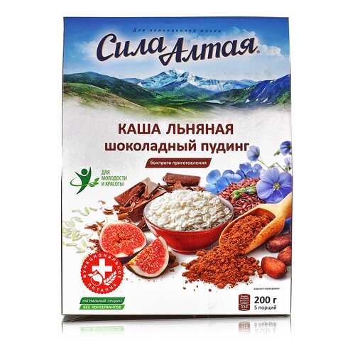 Каша Специалист льняная шоколадный пудинг 5 пакетов 200 г в Верный
