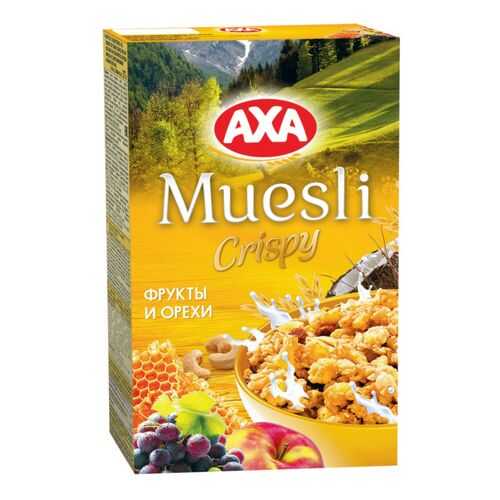 Мюсли сrispy AXA фрукты и орехи 250 г в Верный