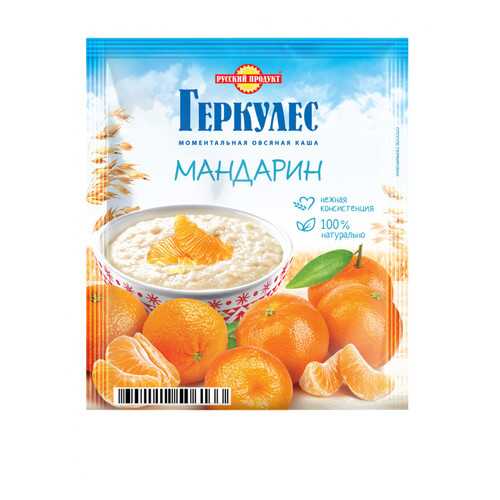 Овсяная каша Русский продукт моментальная геркулес с мандаринами 35 г в Верный