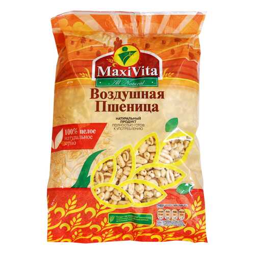 Воздушные зёрна пшеницы MaxiVita 125г 4 штуки в упаковке в Верный