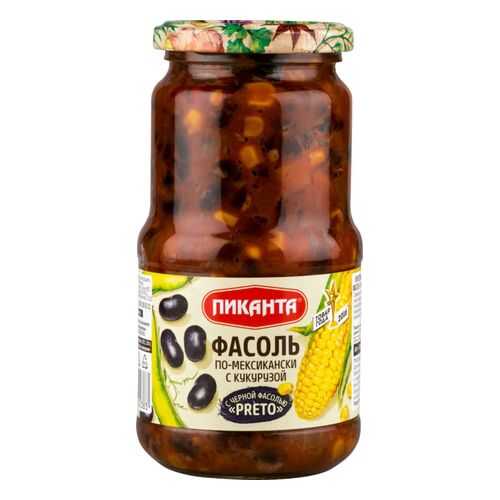 Фасоль Пиканта по-мексикански с кукурузой 530 г в Верный
