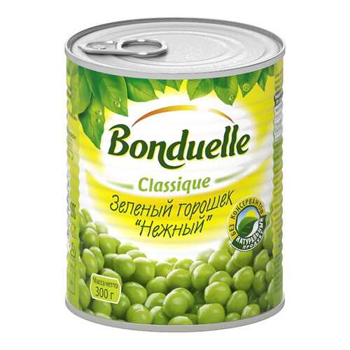Горошек Bonduelle нежный зеленый консервированный 300 г в Верный