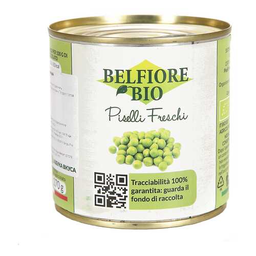 Горошек молодой Belfiore bio 340 г в Верный