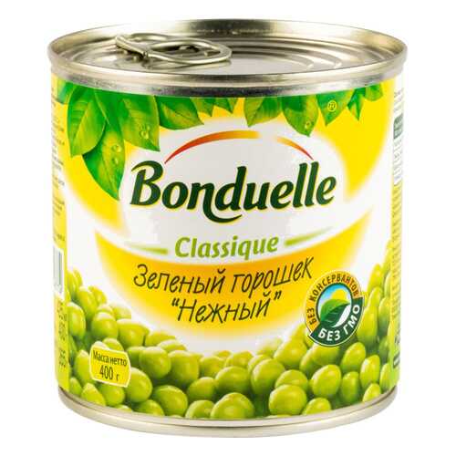 Горошек зеленый Bonduelle classique нежный 400 г в Верный