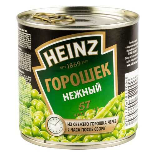 Горошек зеленый Heinz нежный 390 г в Верный