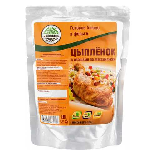 Готовое блюдо Крнидов цыпленок с овощами по-мексикански 250 г в Верный