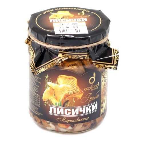 Грибы лисички Ecofood маринованные 520 г в Верный
