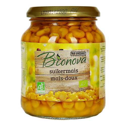 Кукуруза Bionova сладкая консервированная 340 г в Верный