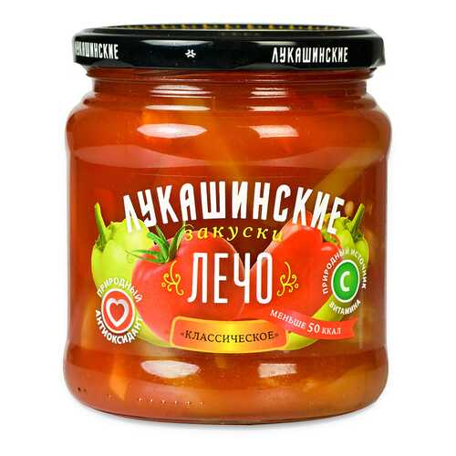 Лечо Лукашинские классическое натуральное ООО Росконсервпродукт 450г стекло Россия в Верный