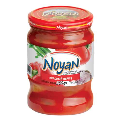 Маринованный красный перец Noyan с растительным маслом 560 г в Верный
