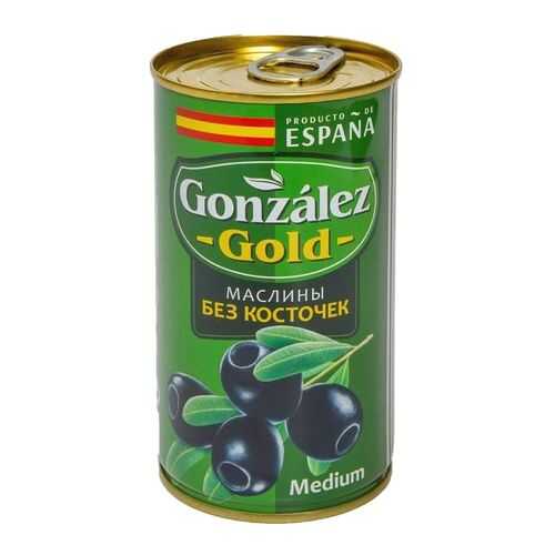 Маслины Gonzalez gold medium без косточек 350 г в Верный