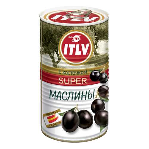 Маслины ITLV super с косточкой 350 г в Верный