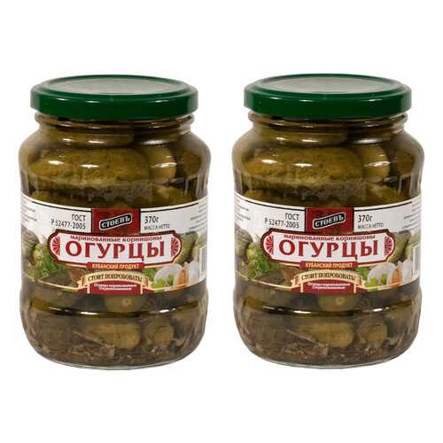 Огурцы Стоевъ маринованные 3-6 см 370 г 2 шт в Верный