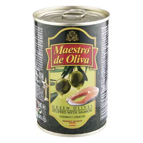 Оливки Maestro de Oliva с семгой 300 г в Верный
