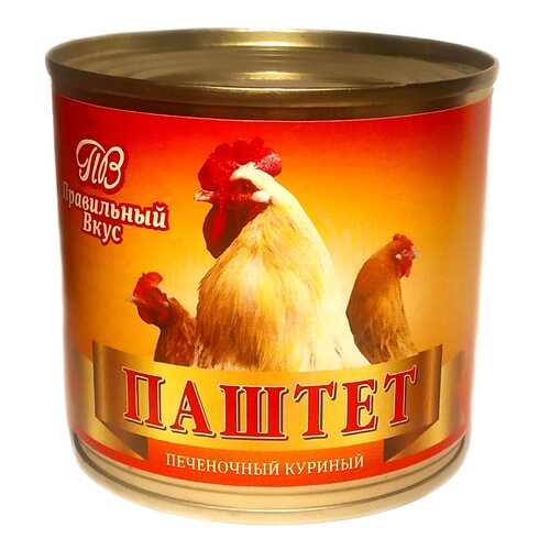 Паштет печнночный куриный Правильный вкус 240 гр. в Верный