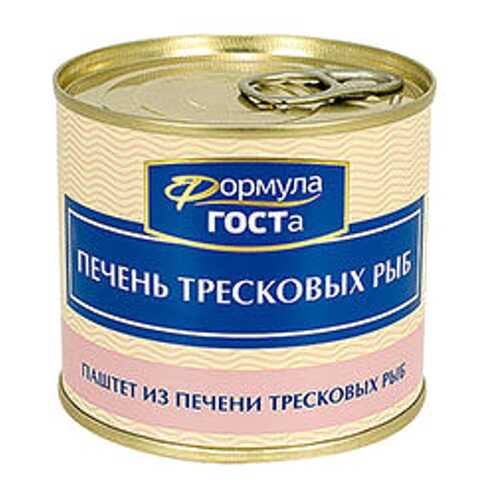 Печень тресковых рыб Формула ГОСТа 220 гр. в Верный