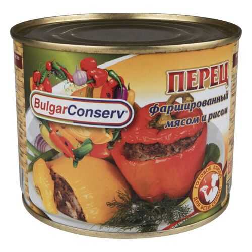 Перец BulgarConserv фаршированный мясом и рисом 540 г в Верный