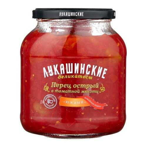 Перец Лукашинские острый в томатной мякоти Южный 670г в Верный