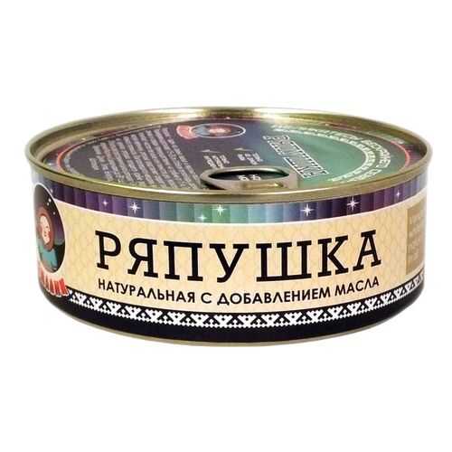 Рыбные консервы ТМ Ямалик ряпушка натуральная с добавление масла 240 г в Верный