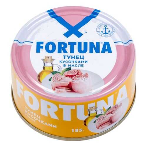 Тунец кусочки Fortuna в масле 185 г в Верный