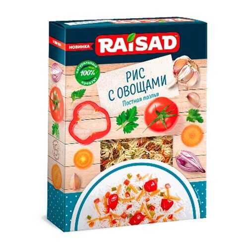 Гарнир Raisad Рис с овощами Постная Паэлья 200г в Верный