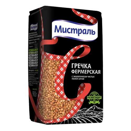 Крупа Мистраль Гречневая Фермерская 900г в Верный