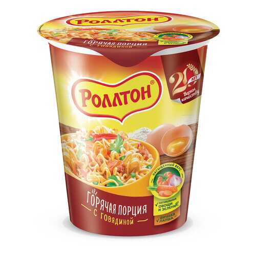 Лапша Роллтон с говядиной 70 г в Верный