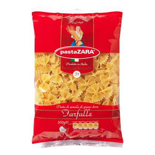 Макаронные изделия PastaZara farfalle 500 г в Верный