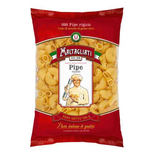 Макароны Maltagliati №96 рожки крупные 500 г в Верный