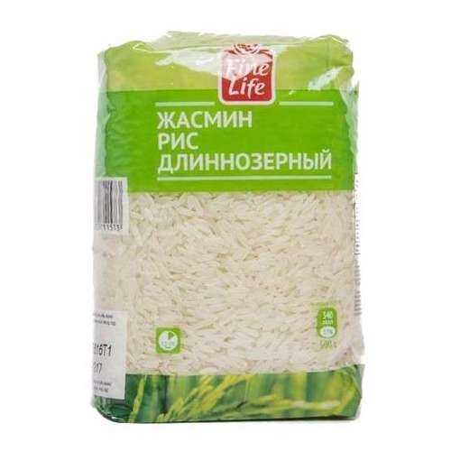 Рис Fine Life жасмин длиннозерный шлифованный 500 г в Верный