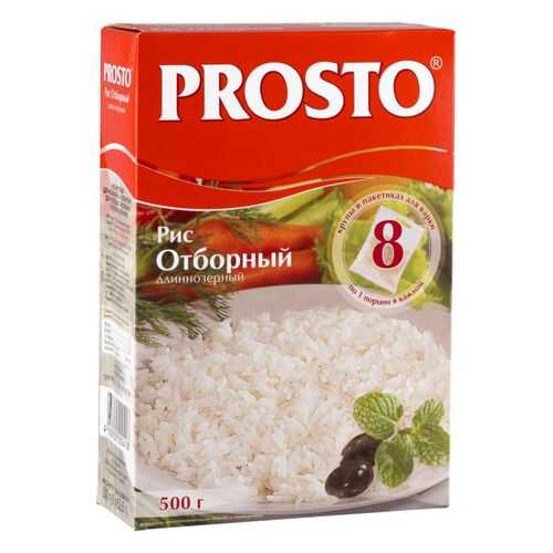 Рис Prosto отборный длиннозерный в пакетиках 500 г в Верный