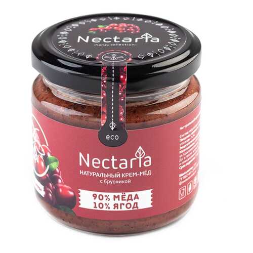 Крем-мёд с брусникой Nectaria 230 г в Верный