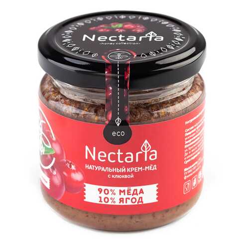 Крем-мёд с клюквой Nectaria 230 г в Верный