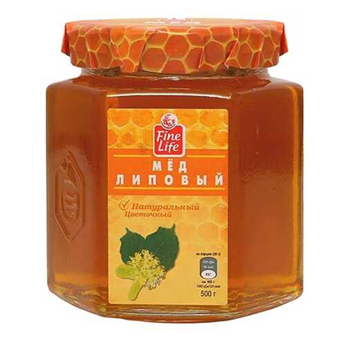 Мед Fine Life липовый натуральный жидкий 500 г в Верный