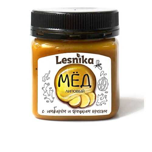 Мед Lesnika липовый с имбирем и грецким орехом 250гр. в Верный