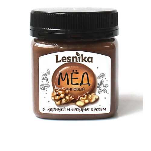 Мед Lesnika липовый с корицей и грецким орехом 250гр в Верный