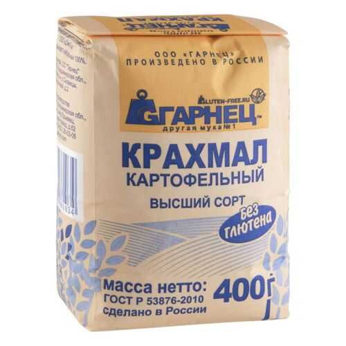 Крахмал картофельный Гарнец без глютена 400 г в Верный