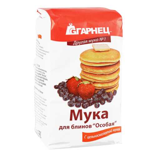 Мука для блинов Гарнец особая с цельносмолотой мукой 500 г в Верный
